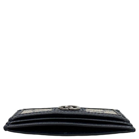 Gucci  Ophidia GG Canvas Card Case Navy Blue 523159 - Picture 5 of 13